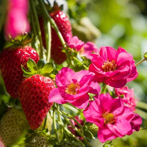 Fragaria x ananassa 'Summer Breeze Cherry Blossom' - Aedmaasikas 'Summer Breeze Cherry Blossom' P9/0,55L